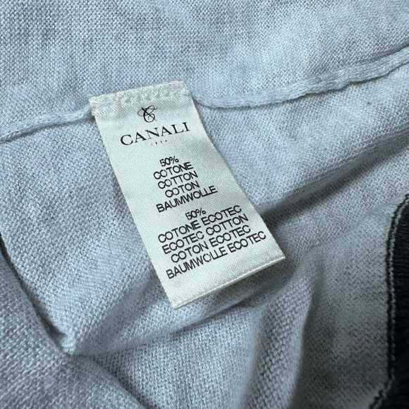 Canali Black Edition NWOT Men's Gray Black Long Sleeve Sweater Size 54 US XL - Picture 7 of 8